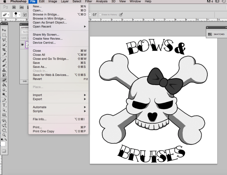 11. File, Save AS - dither