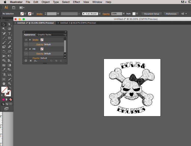 14. Open File in Adobe Illustrator - dither