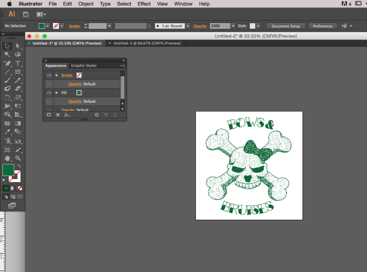 18. Dither image in green