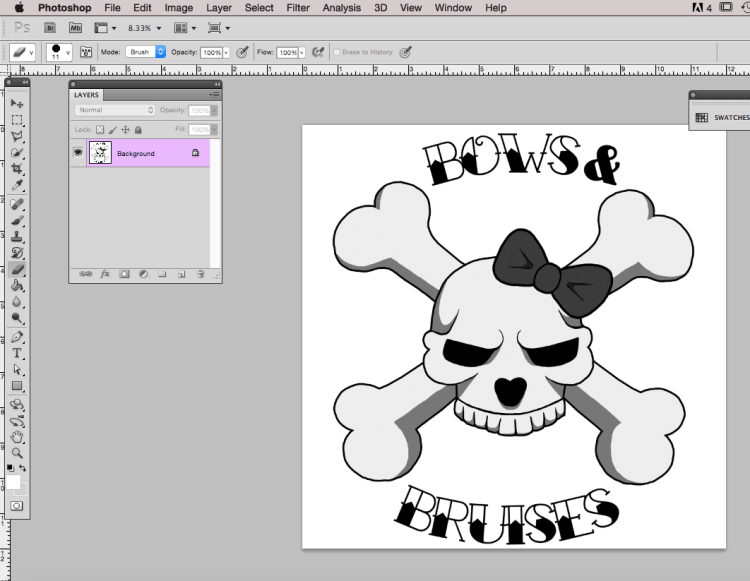 9. Hit okay and you'll return to your image - diffusion dither